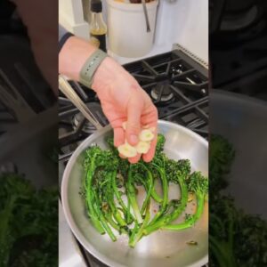 If you want an easy-to-make veggie side dish for a weeknight, try this broccolini recipe! #shorts