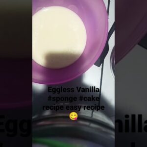 Eggless Vanilla #sponge #cake recipe easy recipe 😋