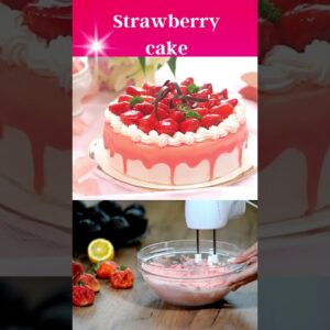 The Ultimate Strawberry Cake Recipe for all Occasions #shorts