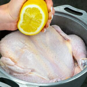 A great recipe with lemon! It is the only one I use to cook chicken for dinner