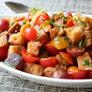 Crispy Panzanella Salad – Tuscan Bread & Tomato Salad Recipe