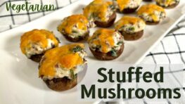 Stuffed Mushrooms- Spinach with Cream cheese (Vegetarian)