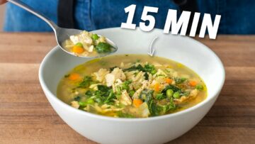 Speed Scratch Chicken Soup That ANYONE Can Make in 15 Minutes