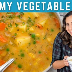 Creamy Vegetable Soup | Vegan & Dairy-Free!