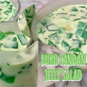 Buko Pandan Jelly Salad Recipe | Creamy Buko Pandan Drink | How to make Buko Pandan Dessert