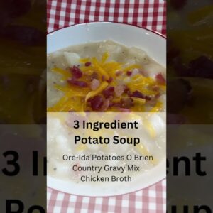 3 Ingredient Potato Soup | YouTube Shorts | Easy soup recipe | Reels