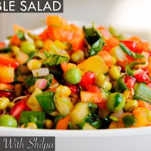 Healthy Vegetable Salad Recipe | Quick and Easy Vegetable Salad | EasyCookingWithShilpa