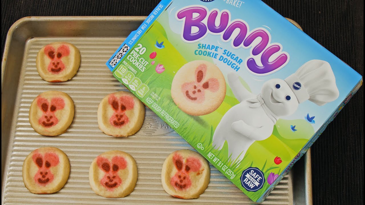 How To Make Pillsbury Bunny Shape Sugar Cookie Dough Table And Flavor