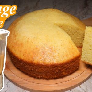 Sponge Cake In Blender | Vanilla Sponge Cake Recipe Without Oven