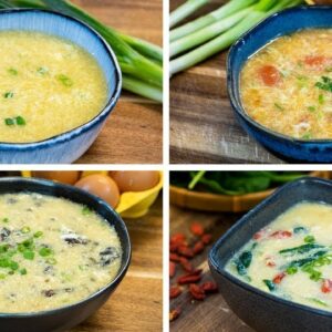 Egg Drop Soup 4 Ways