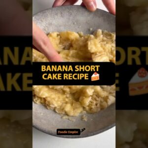 Banana Short Cake Recipe 😍 #shorts #recipe #ingredients #cooking