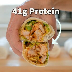 Meal Prep In Less Than An Hour | Buffalo Chicken Wraps